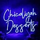 Chicaliyah Desserts Blue Neon Sign