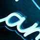 Camp Keane Blue Neon Sign