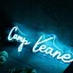 Camp Keane Blue Neon Sign