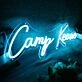 Camp Keane Blue Neon Sign