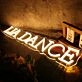 LJA DANCE Yellow Neon Sign