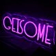GETSOME Purple Neon Sign