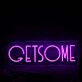 GETSOME Purple Neon Sign