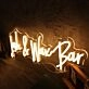 Lash And Wax Bar Yellow Neon Sign