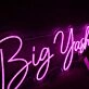 Big Yash Pink Neon Sign