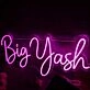 Big Yash Pink Neon Sign