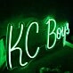 KC Boys Green Neon Sign