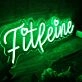 Fitleine Green Neon Sign