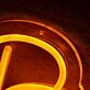 Peaches Pub Orange Neon Sign