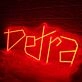 Detra Red Neon Sign