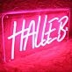 Halleb Red Neon Sign