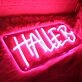 Halleb Red Neon Sign