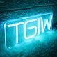 TGIW Blue Neon Sign