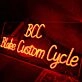 BCC Blake Custom Cycle Orange Neon Sign