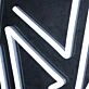 Knight Helmet White Neon Sign