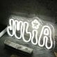 Julia White Neon Sign