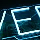 Oliver Blue Neon Sign