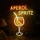 Aperol Spritz Cocktails Neon Sign