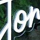 Peyton White Neon Sign
