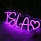 ISlA Purple Neon Sign
