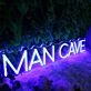 Man Cave Blue Neon Sign