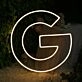 Letter G Yellow Neon Sign