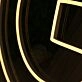 Letter G Yellow Neon Sign