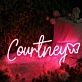Courtney Red Neon Sign