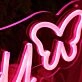 Courtney Red Neon Sign