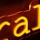 New Natural Line Orange Neon Sign