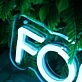 For The One Blue Neon Sign