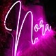 Noqa Purple Neon Sign