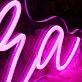 Noqa Purple Neon Sign