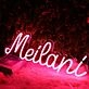 Meilani Red Neon Sign