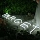 TARRGET White Neon Sign