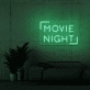 Movie Night Neon Sign