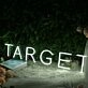 TARRGET White Neon Sign