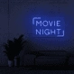 Movie Night Neon Sign
