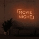 Movie Night Neon Sign