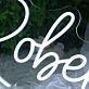 Robertson White LED Neon Sign