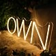 OWN Yellow Neon Sign