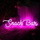 Snack Bar Pink Neon Sign