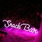 Snack Bar Pink Neon Sign
