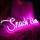Snack Bar Pink Neon Sign