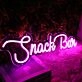 Snack Bar Pink Neon Sign