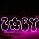 Zoey Pink Neon Sign