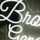 Brown Gang White Neon Sign