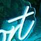Ratter Report Blue Neon Sign