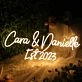 Cara And Danielle EST 2023 Yellow Neon Sign