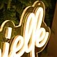 Cara And Danielle EST 2023 Yellow Neon Sign